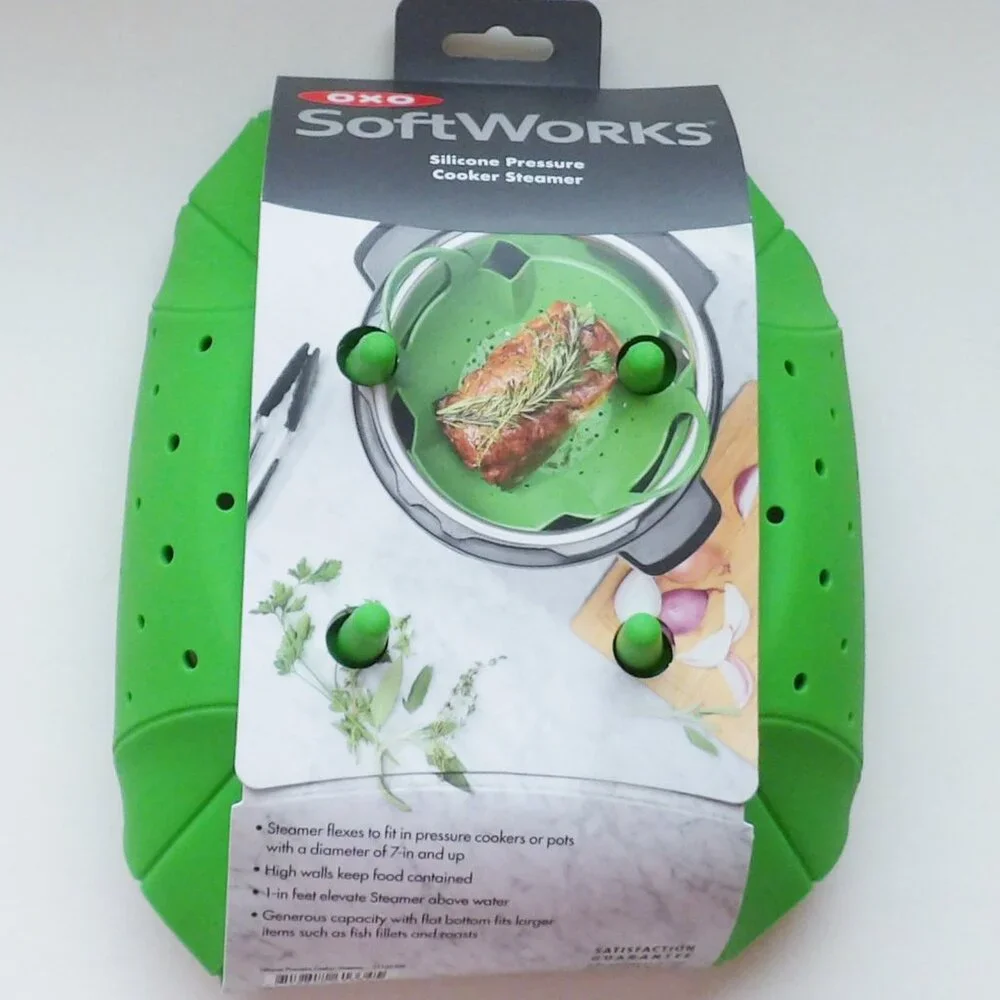 OXO Soft Works Silicone Pressure Cooker or Standard Pot Steamer Accessory NWT